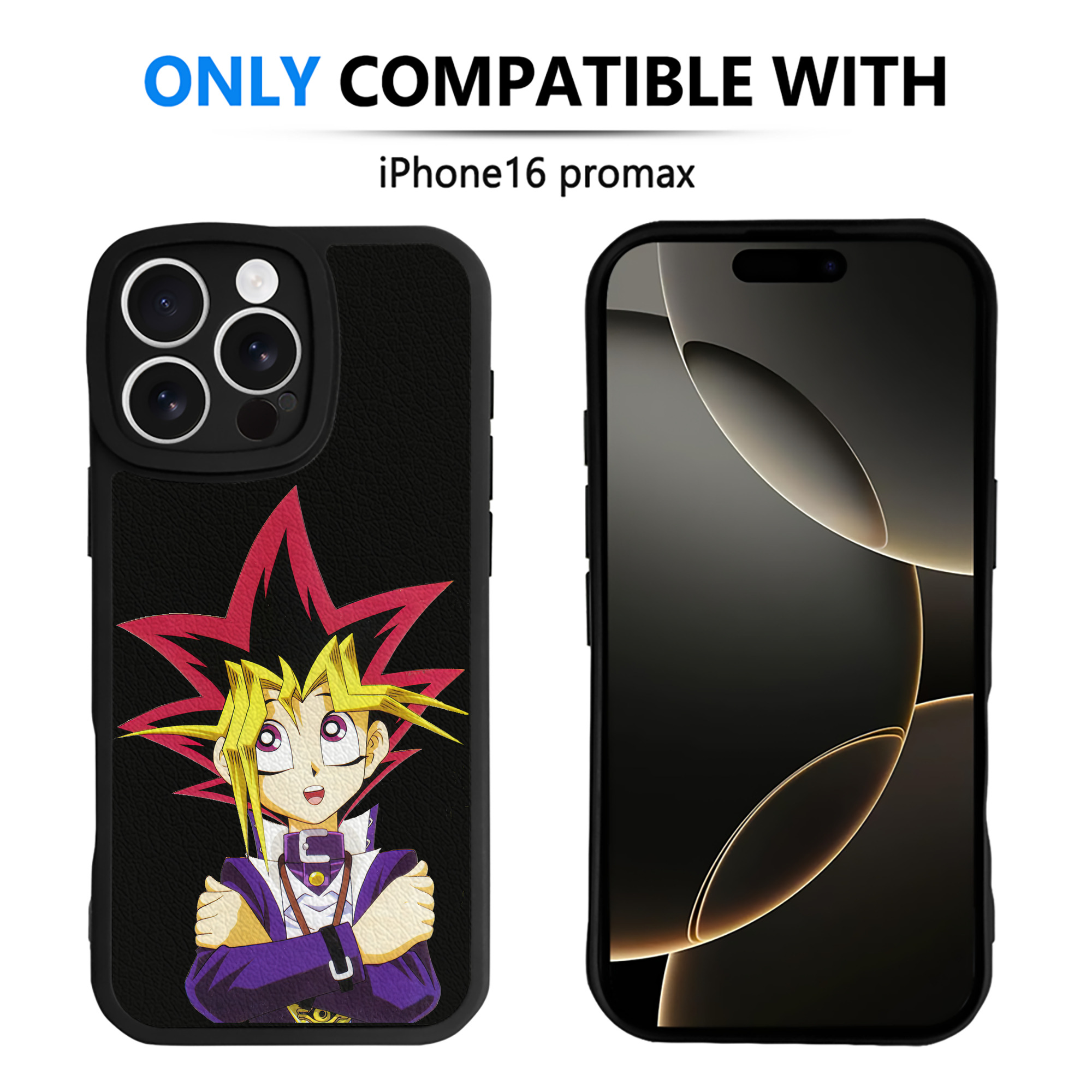 遊☆戯☆王 Yu-Gi-Oh! 【iPhone 16シリーズ対応】シリコンスマホケース（レザー調） 材質：シリコン